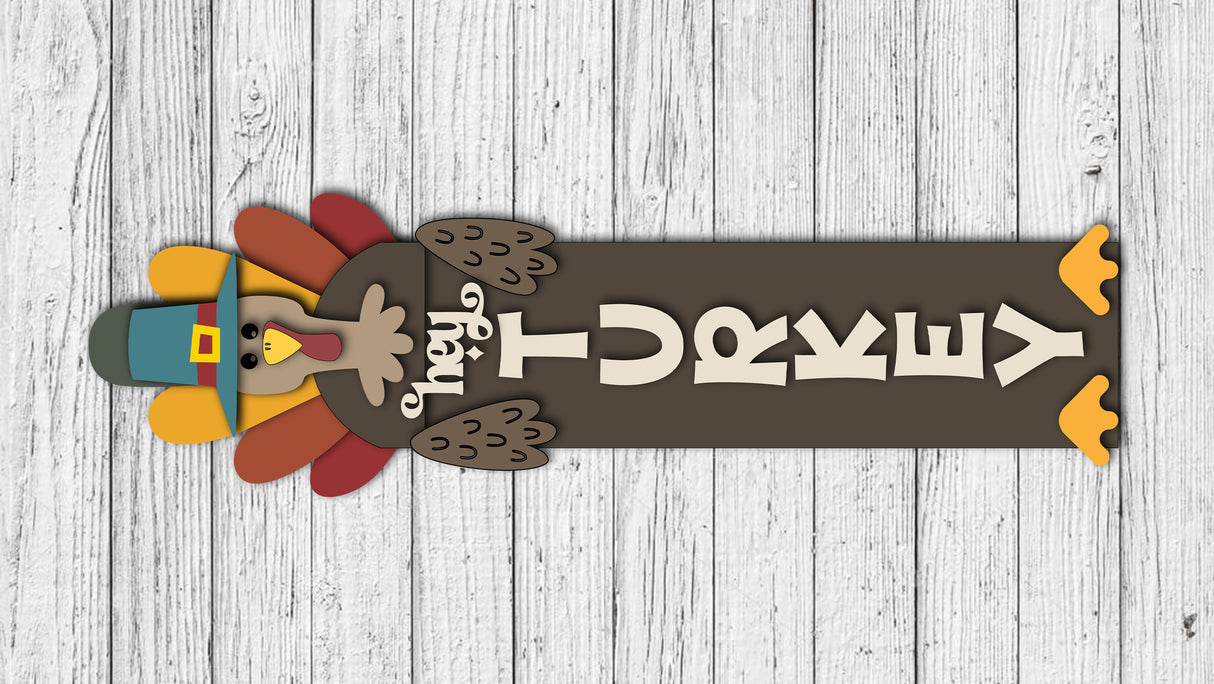 Hey Turkey Vertical Porch Leaner DIY Unfinished Kit
