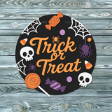 Trick or Treat Sweets Door Hanger SVG