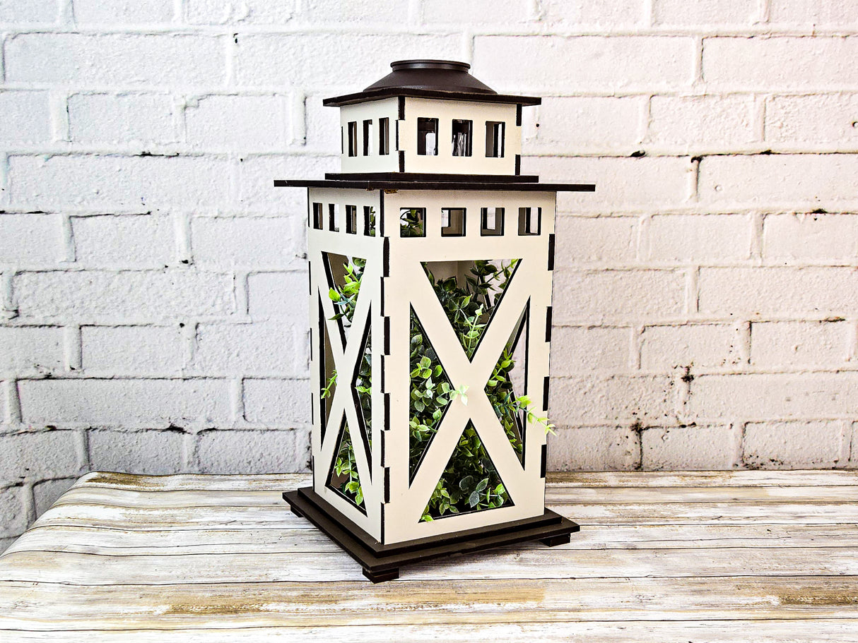Farmhouse Solar Lantern SVG