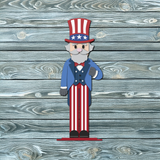 MASTER EXCLUSIVE: 12 inch Uncle Sam Stander CUT & PRINT