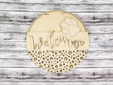 Welcome Dog Paw Door Hanger - Lvl 1