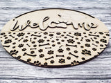 Welcome Dog Paw Door Hanger - Lvl 1