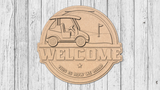 Welcome Golf Cart Door Hanger - Lvl 2