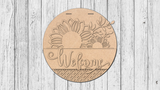Welcome Interchangeable Top and Bottom Door Hanger - LEVEL 1