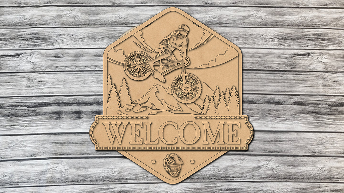 Mountain Bike Door Hanger - Lvl 2