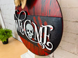 Welcome Skull Door Hanger - LEVEL 1