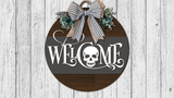 Welcome Skull Door Hanger - LEVEL 1
