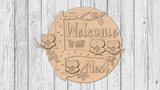 WELCOME to our NEST Owls Door Hanger - DIY Unfinished Kit