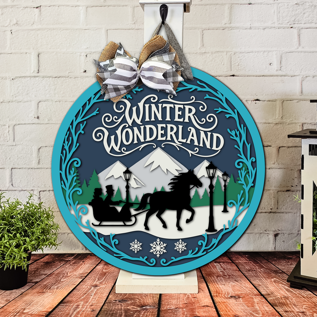 Winter Wonderland Door Hanger - DIY Unfinished Kit - Lvl 3
