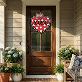 XOXO Polka Dot Heart Door Hanger - DIY Unfinished Kit - Lvl 1