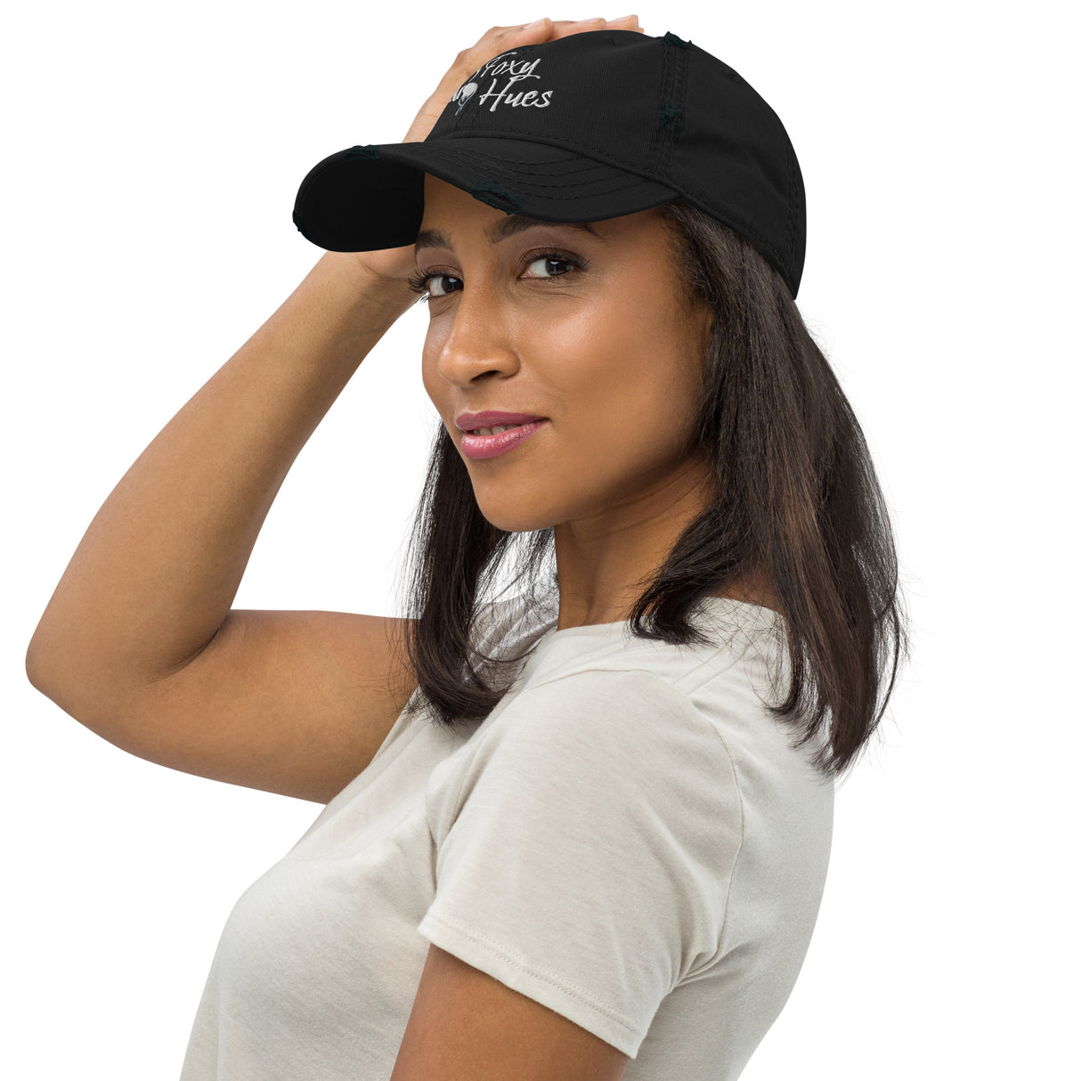 Foxy Hues Distressed Dad Hat