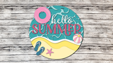 Hello Summer Beach Door Hanger  - Lvl 2
