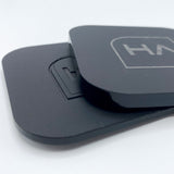 1/4" Black Matte One Side Shiny One Side Cast Acrylic Sheet