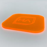 1/8" Fluorescent Orange Cast Acrylic Sheet