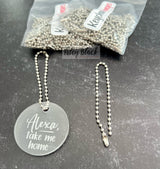 50 Ball & Chain Keychain Thingies