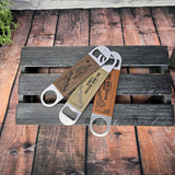 Laser Engravable Leatherette Wrapped Stainless Steel Bottle Opener