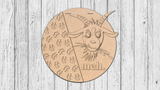 meh. Goat Door Hanger - DIY Unfinished Kit - Lvl 2