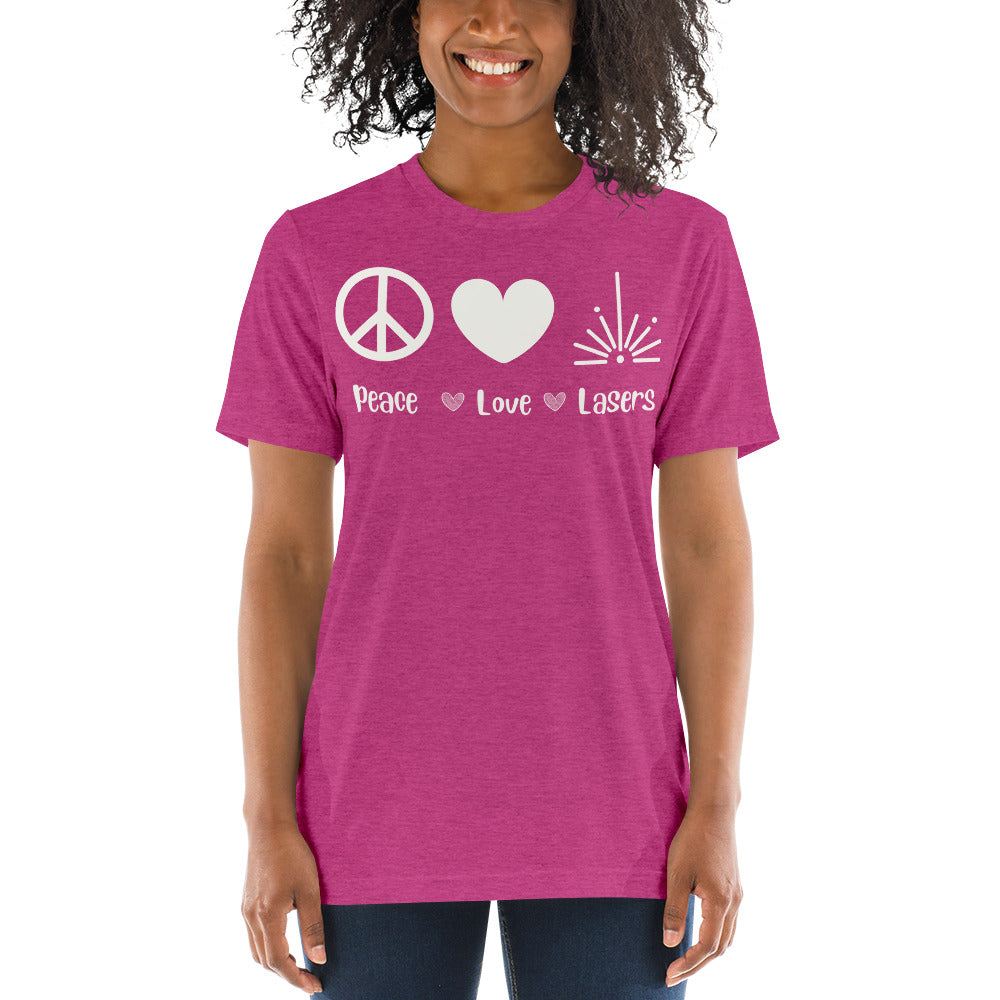 Peace Love Lasers T Shirt