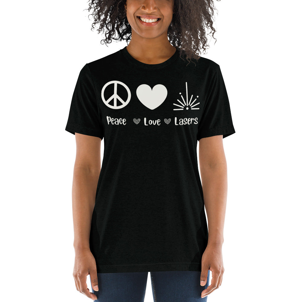 Peace Love Lasers T Shirt