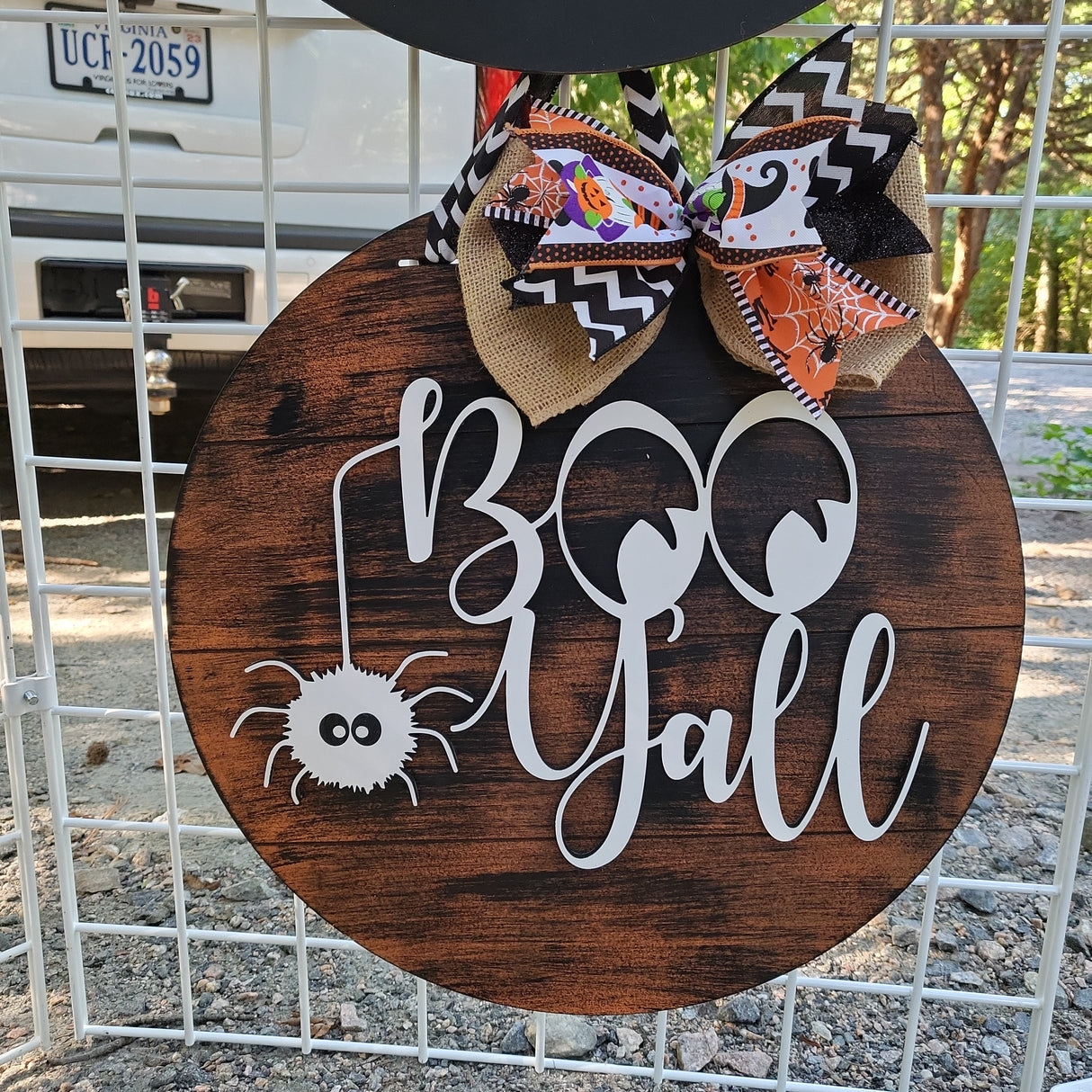 Boo Y'all With Spider Door Hanger - Lvl 1