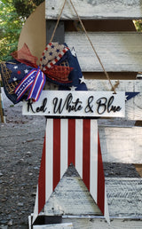 American Flag Star Door Hanger - Lvl 1