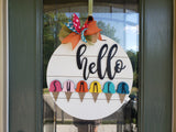 Hello Summer Ice Cream Door Hanger - LEVEL 1