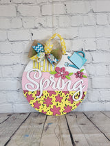 Hello Spring Watering Can Door Hanger Unfinished Kit