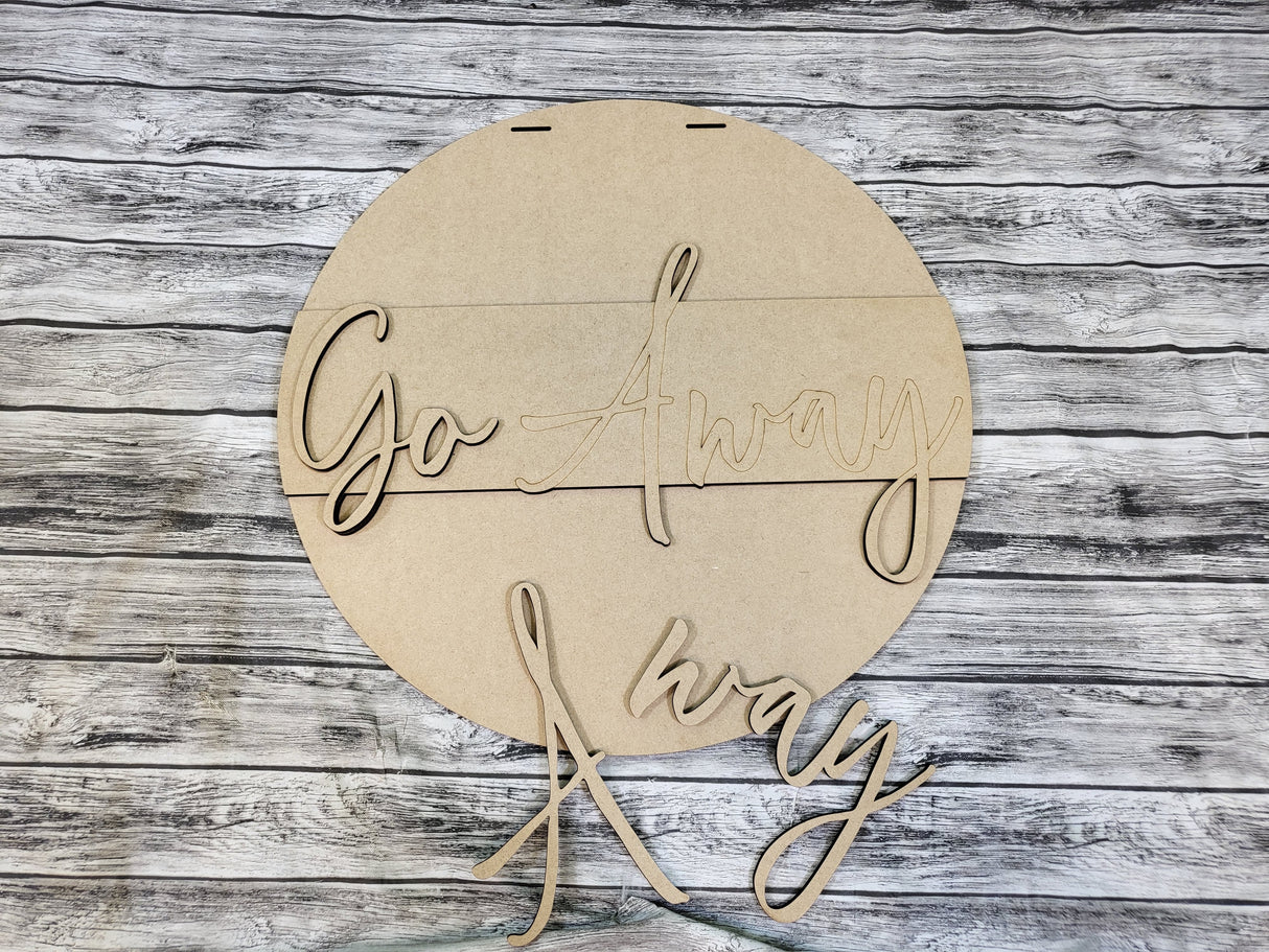 Go Away Door Hanger - Lvl 1