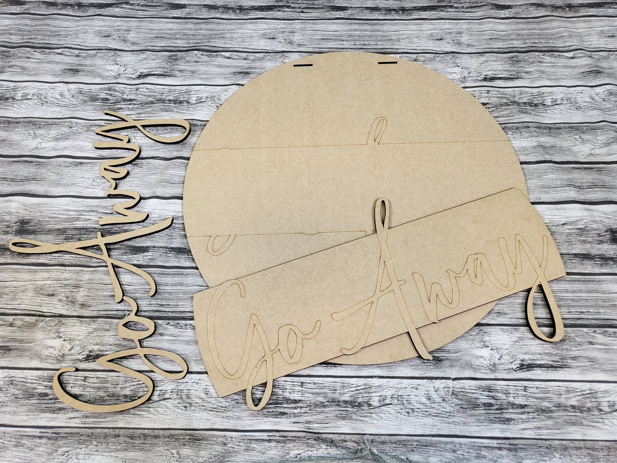 Go Away Door Hanger - Lvl 1