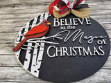 Believe Cardinal Door Hanger - LEVEL 1