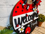 Welcome Friends Ladybug Door Hanger - Lvl 2