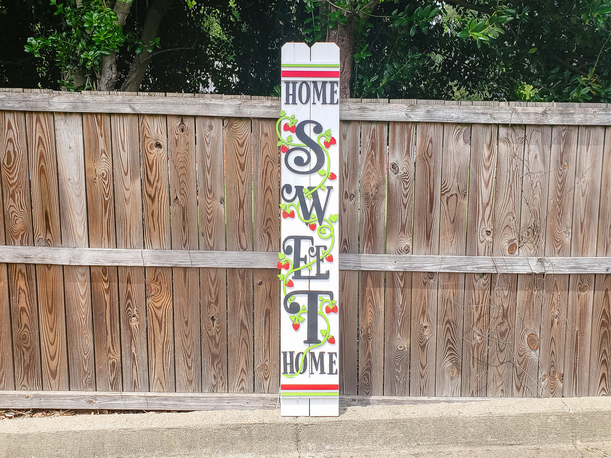 HOME Sweet HOME Strawberry DIY Vertical Porch Leaner Kit