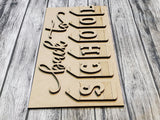 SUMMER Accent Tiles for Interchangeable Hanging Flower Planter Welcome Sign Planter