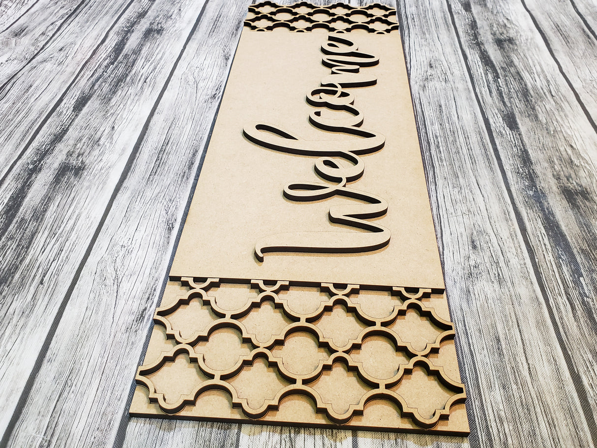 SUMMER Accent Tiles for Interchangeable Hanging Flower Planter Welcome Sign Planter