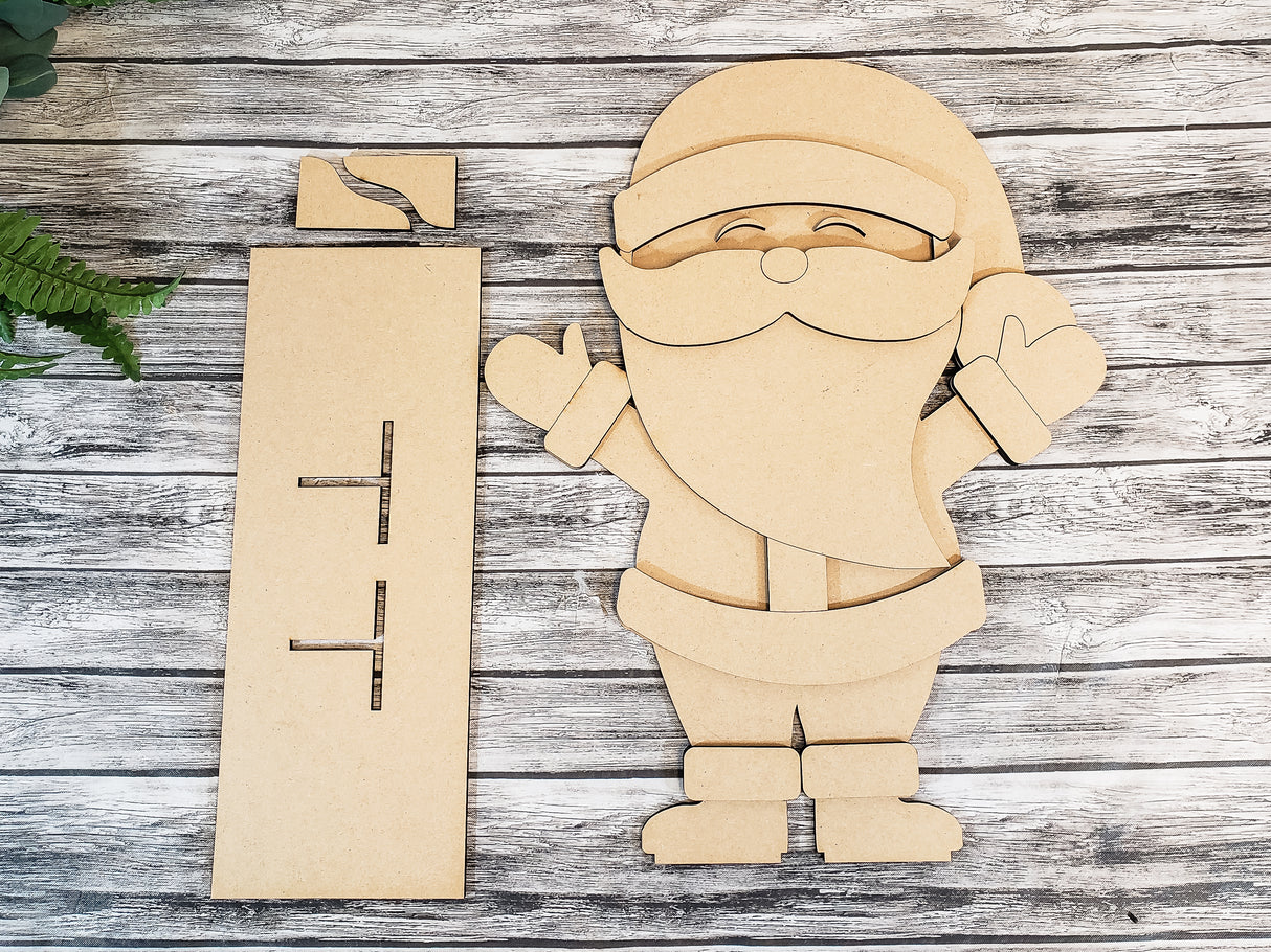 18inch Santa Claus Porch Stander DIY Unfinished Kit