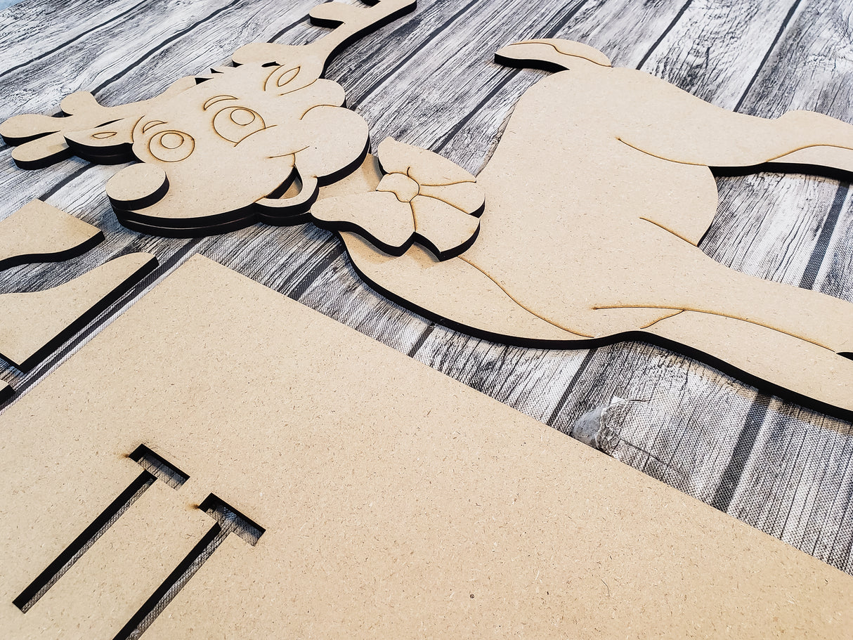 18inch Reindeer Porch Stander DIY Unfinished Kit
