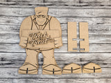 18inch Halloween Frankenstein Trick or Treat Porch Stander DIY Unfinished Kit