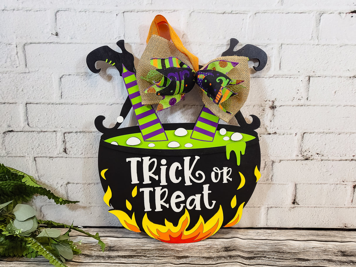 Witches Cauldron Door Hanger - LEVEL 3