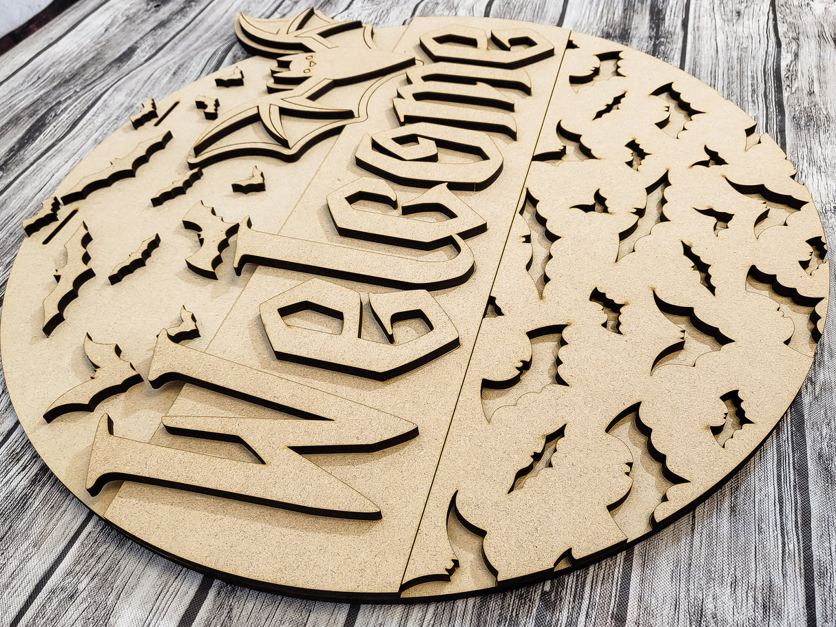 Welcome Bats DIY Unfinished Kit