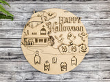 Happy Halloween Haunted Mansion DIY Unfinished Kit