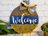 Welcome Sunflower Door Hanger - Lvl 1