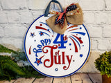 Happy 4th of July Door Hanger - LEVEL 2