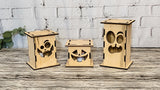 Jack-O-Lantern Boxes DIY Unfinished Kit
