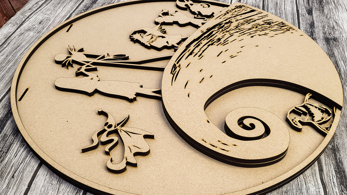 Jack & Sally Door Hanger DIY Unfinished Kit