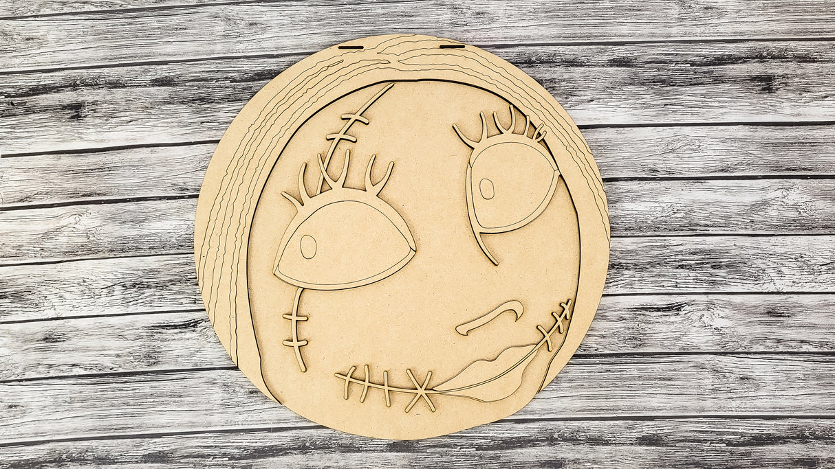 Sally Halloween Door Hanger DIY Unfinished Kit