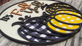 It's Fall Y'all 3 Pumpkins Door Hanger - LEVEL 2