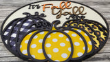 It's Fall Y'all 3 Pumpkins Door Hanger - LEVEL 2