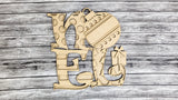 Noel Door Hanger DIY Unfinished Kit