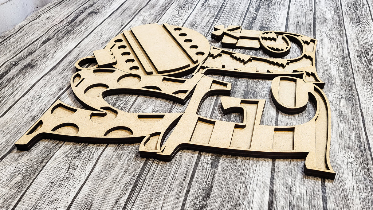 Noel Door Hanger DIY Unfinished Kit