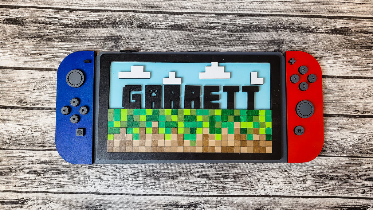 3D Personalized Nintendo Switch Minecraft DIY Unfinished Kit